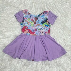 Purple Princess Skirted Leo/dress 3t